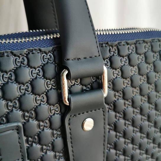 Кожаная сумка Gucci GG Supreme briefcase 38х28 см