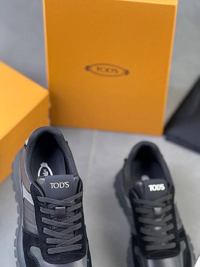 Мужские кроссовки Tod's чёрного цвета   