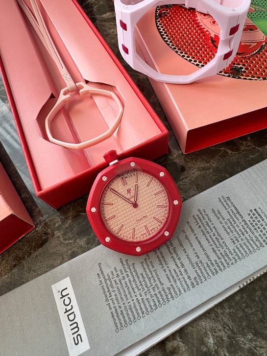 Часы Audemars Piguet x Swatch "Royal Pop" Otto Rosso premium
