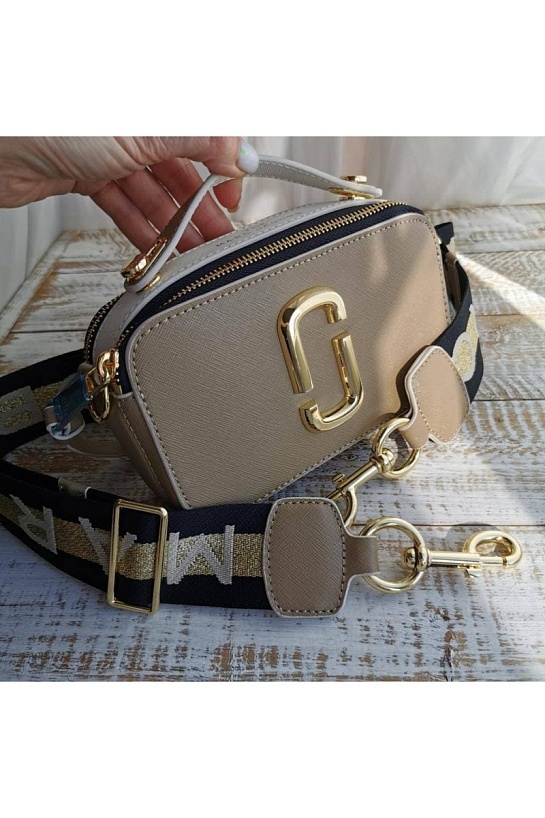 Кожаная сумка Marc Jacobs 25x16 см - Beige