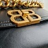 Кожаная сумка Balenciaga Bb Soft Flap 23x12 см - Black / Gold