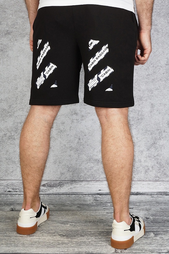 Мужские чёрные шорты Off-White "Cabin Baggage"