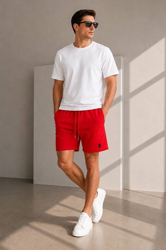 Мужские шорты Burberry TB - Red