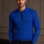 Поло с длинным рукавом Zilli zip-up - Blue
