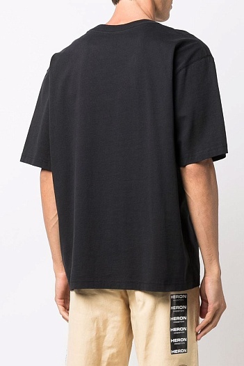 Чёрная оверсайз футболка Heron Preston "СТИЛЬ"   