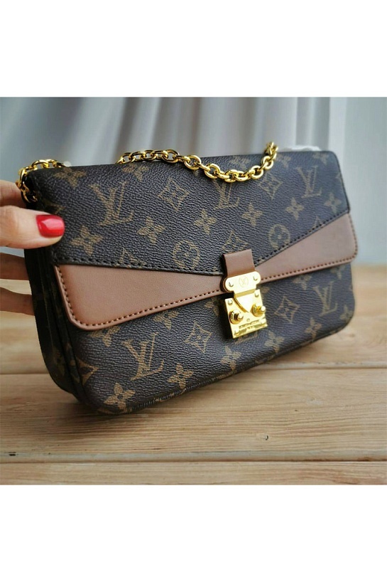 Женская кожаная сумка Louis Vuitton Marceau Monogram 25x15 см