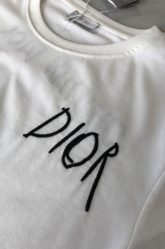 Мужская белая футболка Dior