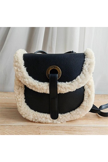 Женская сумка UGG Heritage Mini 20x15 см - Black   