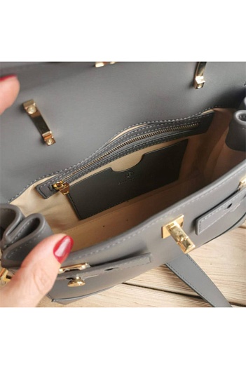 Женская кожаная сумка Balmain B-Buzz 24x21 см (6 расцветок)   