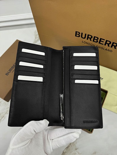 Кожаный бумажник Burberry Premium 19x10x2.5 см   