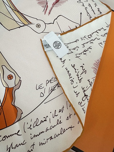 Платок Hermes Harnais Le Pegase premium 87x88 см   