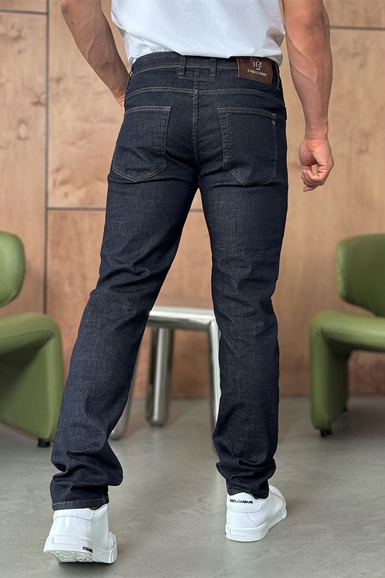 Мужские тёмно-синие джинсы Tom Ford regular fit