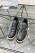 Кожаные кроссовки Prada logo-plaque - Black