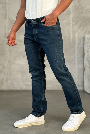 Мужские джинсы Loro Piana тёмно-синего цвета   