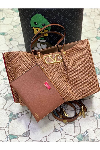 Женская сумка Valentino Summer tote 47x25 см (3 расцветки)   