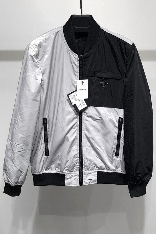 Мужская ветровка Prada - Grey / Black