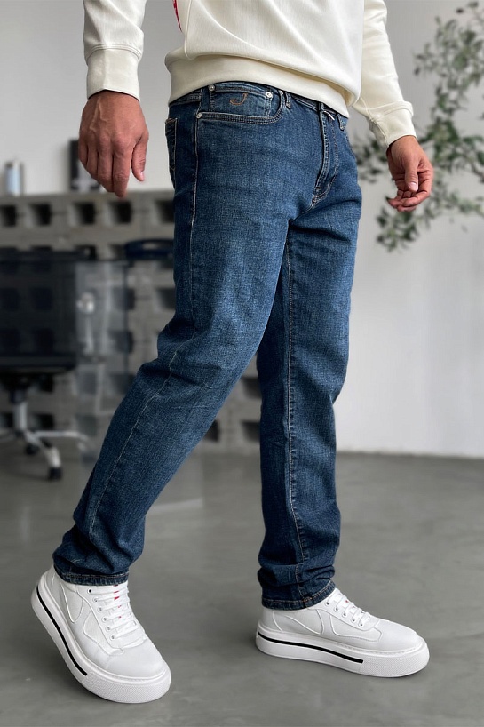 Мужские джинсы Jacob Cohen синего цвета