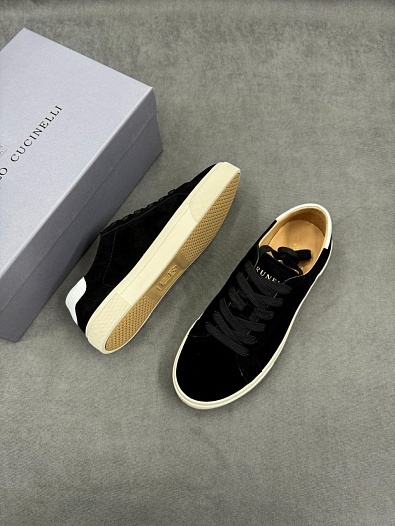 Мужские замшевые кроссовки Brunello Cucinelli   