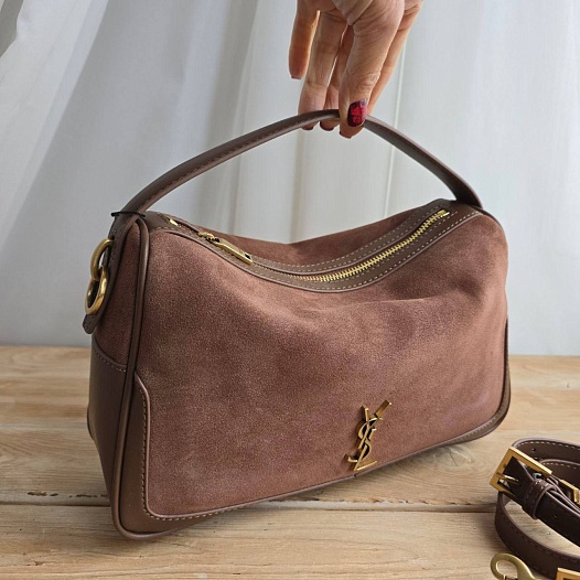 Замшевая сумка Yves Saint Laurent 29x18 см   