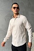 Мужская бежевая рубашка Burberry TB logo-embroidered