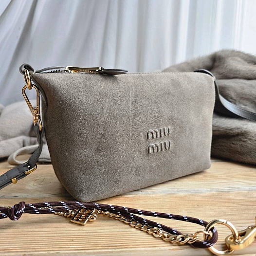 Замшевая сумка MIU MIU 22x14 см   