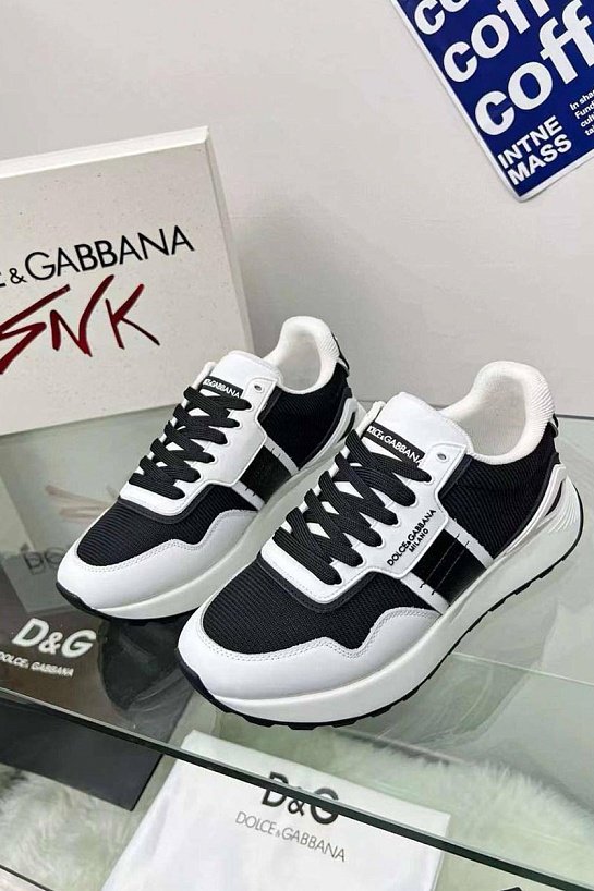 Женские комбинированные кроссовки Dolce & Gabbana - Black / White