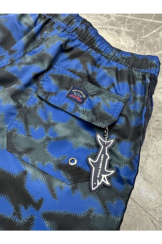 Мужские шорты Paul & Shark blurred shark - Blue / Black