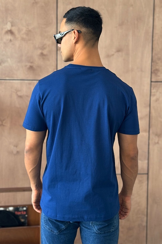 Мужская тёмно-синяя футболка Hugo Boss