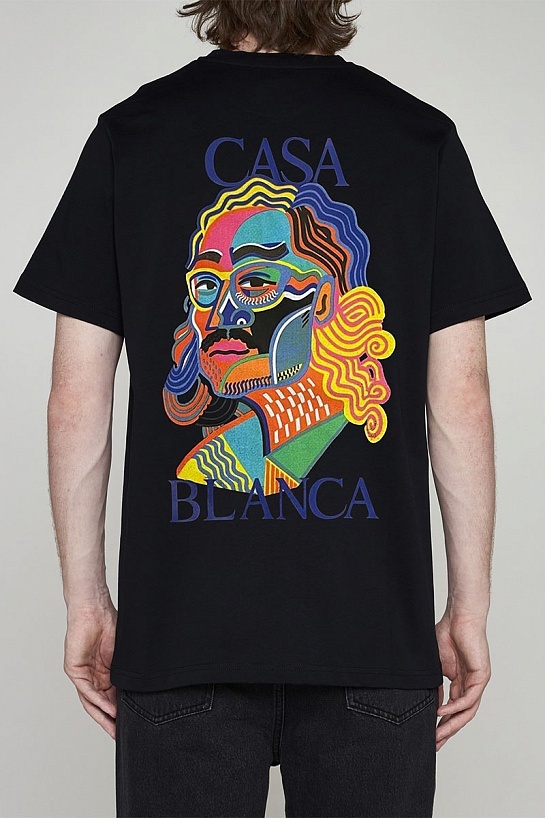 Чёрная футболка Casablanca Masao San