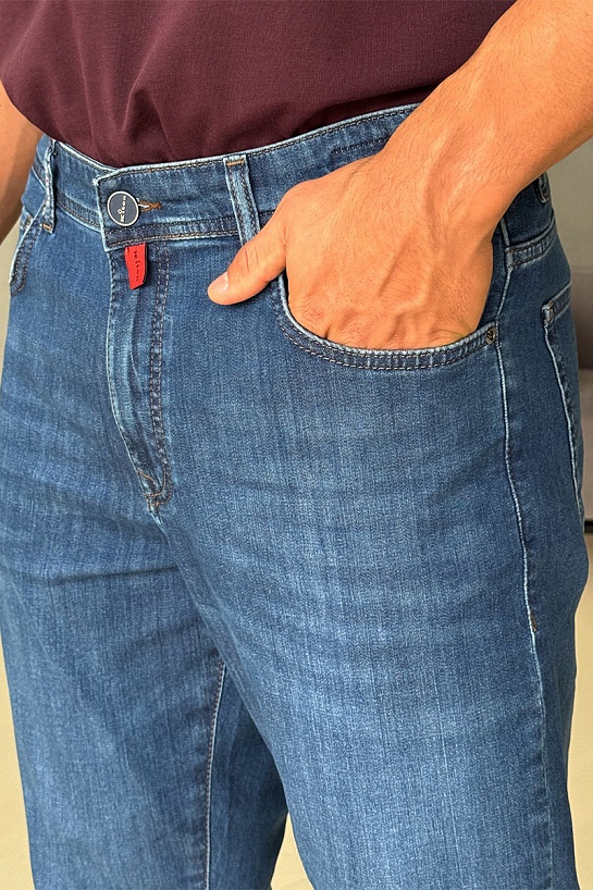 Мужские синие джинсы Kiton premium