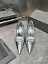 Женские кожаные туфли на каблуке Balenciaga premium