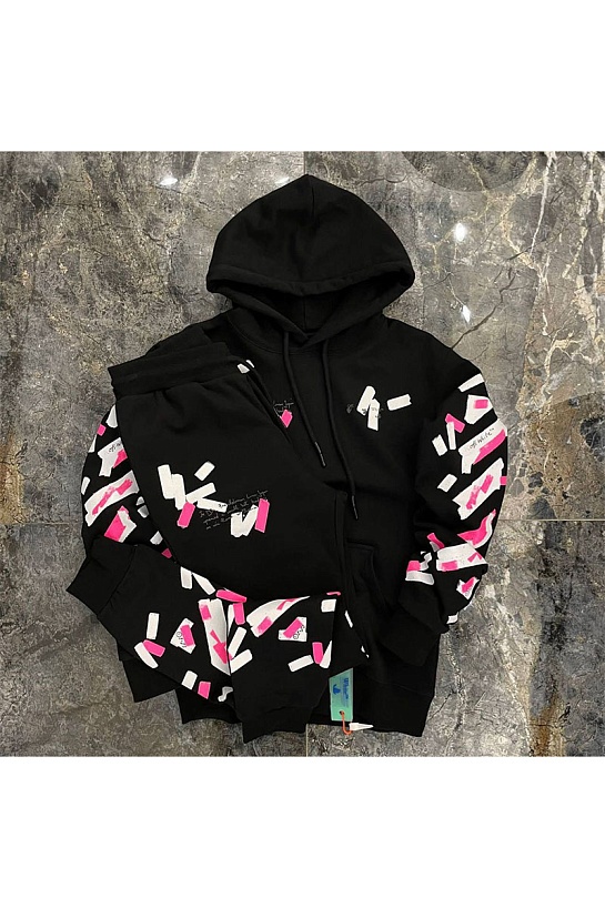 Мужские штаны Off-White Arrows - Black / Pink