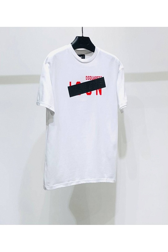 Мужская футболка Dsquared2 Tape Detail - White