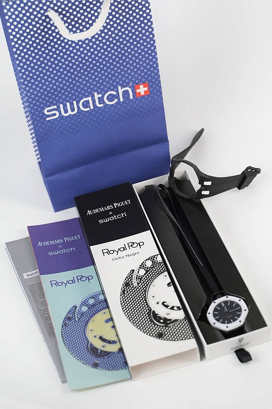 Часы Audemars Piguet x Swatch "Royal Pop" Ocho Negro premium