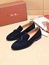 Замшевые лоферы Loro Piana tassel - Navy