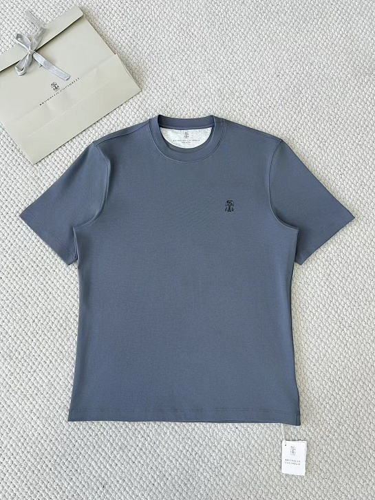 Мужская синяя футболка Brunello Cucinelli premium