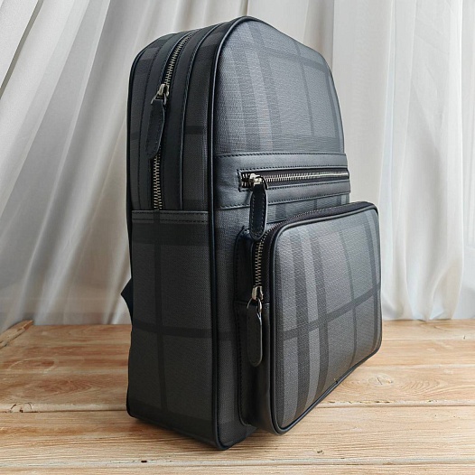Кожаный рюкзак Burberry London Check 39х28x9 см   
