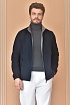 Двусторонняя куртка Zegna Premium zip-up - Navy / Grey