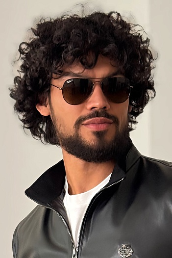 Солнцезащитные очки Ray-Ban Aviator Large Metal - Brown   
