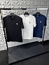 Брендовая мужская футболка Moncler белого цвета