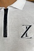 Классическое мужское поло Zilli белого цвета