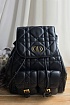 Кожаный рюкзак Dior Caro 26x25 см - Black