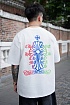Белая оверсайз футболка Chrome Hearts Premium