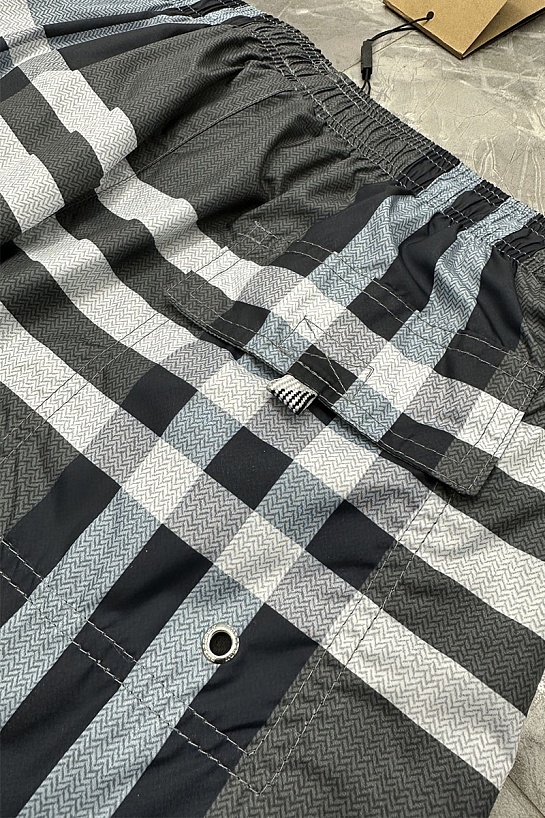 Мужские серые шорты Burberry London Check