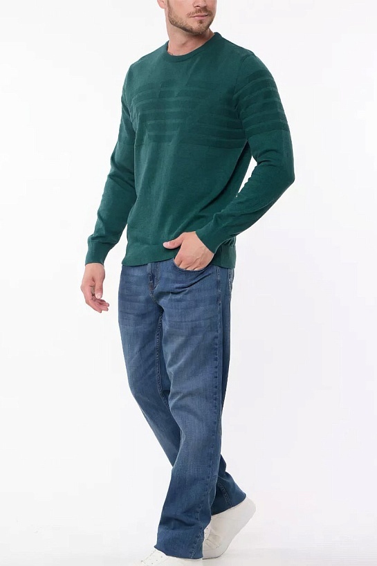 Мужской зелёный джемпер Emporio Armani