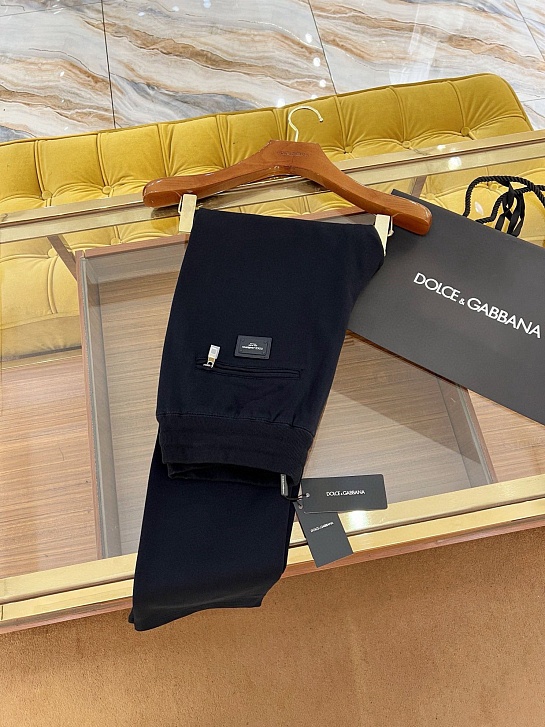 Тёмно-синие спортивные штаны Dolce & Gabbana premium