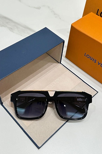 Солнцезащитные очки Louis Vuitton с синими линзами   