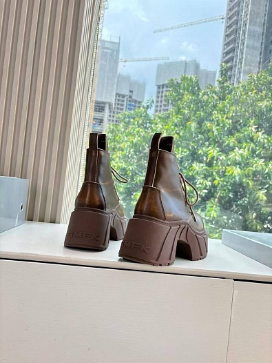 Женские кожаные ботинки на платформе SMFK premium   