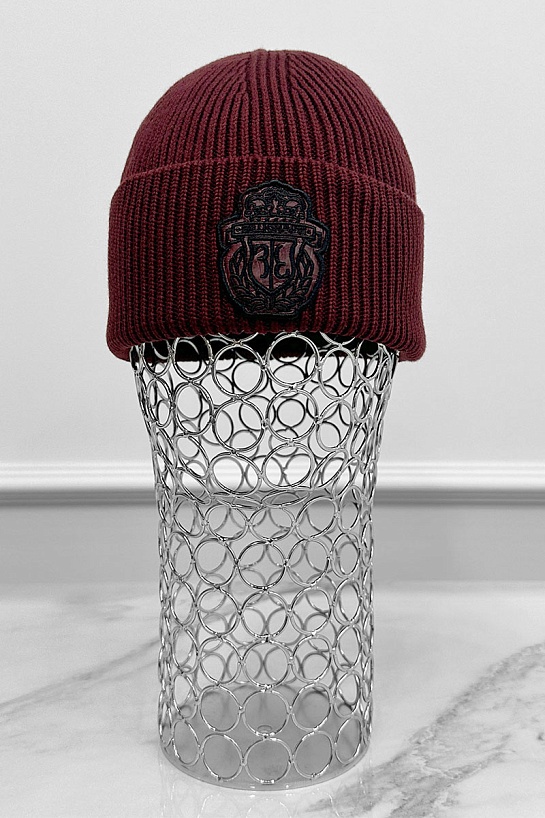 Шапка Billionaire logo-embroidered - Burgundy