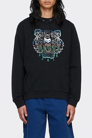Мужское худи Kenzo Gradient Tiger logo-embroidered   